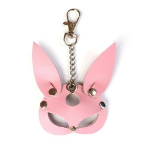 Брелок на карабіні для ключів Кролик з натуральної шкіри рожевого кольору Art of Sex Talla
