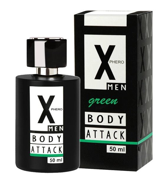 Духи з феромонами для чоловіків X phero Men Green Body Attack 50 ml Talla від компанії TALLA - фото 1