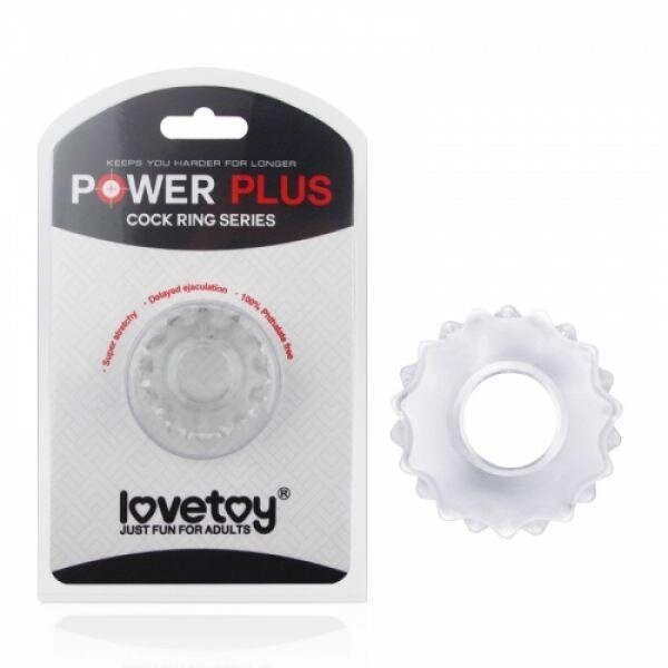 Ерекційне кільце на член Lovetoy Power Plus прозорий Talla від компанії TALLA - фото 1