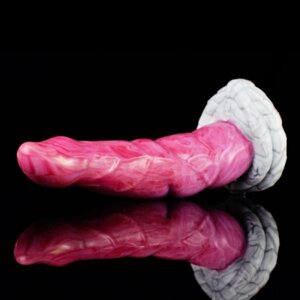 Фалоімітатор особливої форми з рідкого силікону рожевого кольору Bdsm4u Behimos Gory Talla