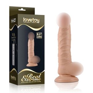 Фалоімітатор реалістичний на присоску 21 см Lovetoy Real Extreme Talla