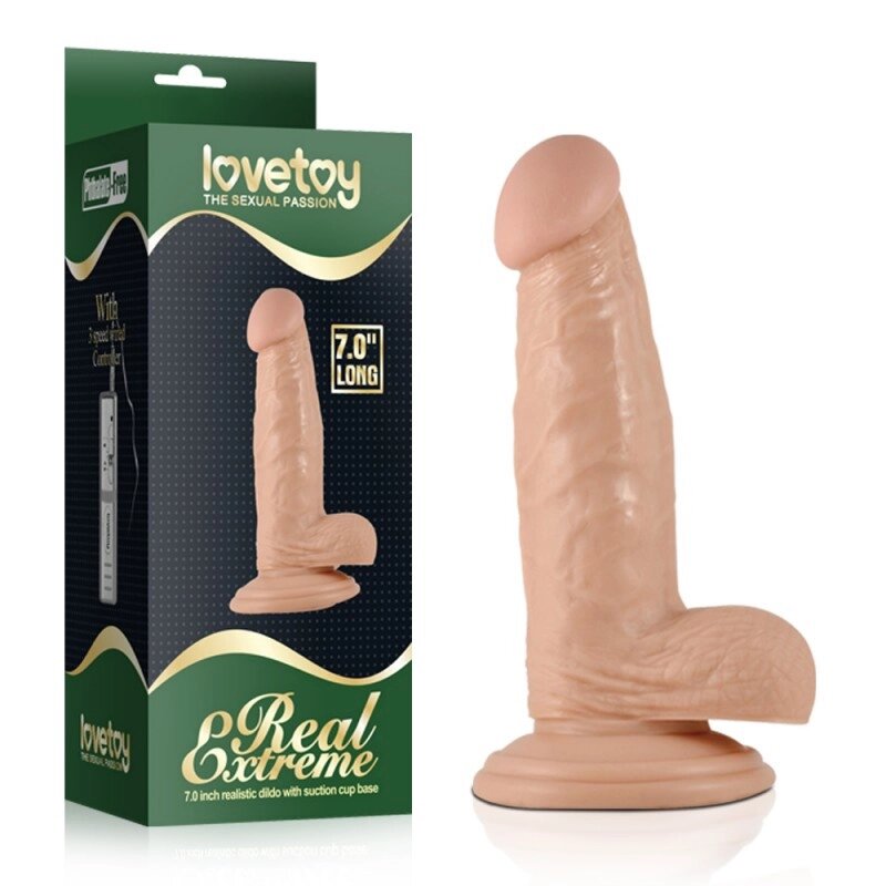 Фалоімітатор на присосці тілесного кольору Lovetoy Real Extreme Dildo Talla від компанії TALLA - фото 1