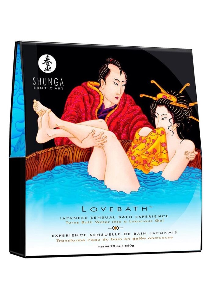 Гель для ванни Shunga LOVEBATH-Ocean temptations-Океан спокус (650 гр) з ефектом масажу і розслаблення Шунга Talla від компанії TALLA - фото 1