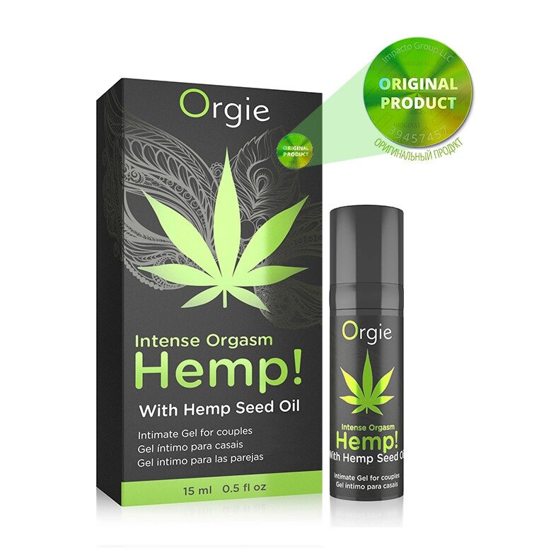 Гель для збудження Підсилювач оргазму Intense Orgasm Hemp з маслом канабісу Orgie 15 мл Talla від компанії TALLA - фото 1