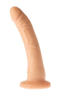 Гнучкий фалоімітатор реалістичний на присоску бежевий DREAM TOYS Dildo Mr. Dixx Captain Cooper 8.3inch Talla