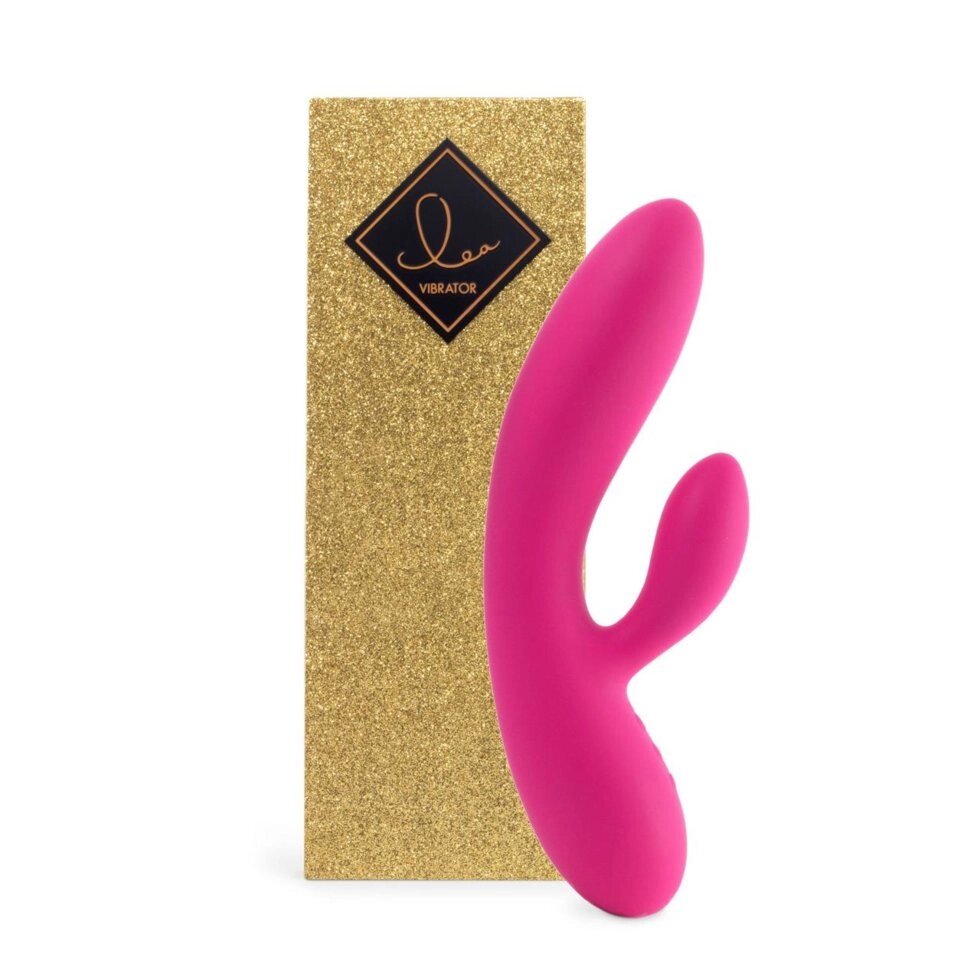 Гнучкий вібратор кролик зі стимуляцією точки G рожевий FeelzToys Lea Rabbit Vibrator Rubine Talla від компанії TALLA - фото 1