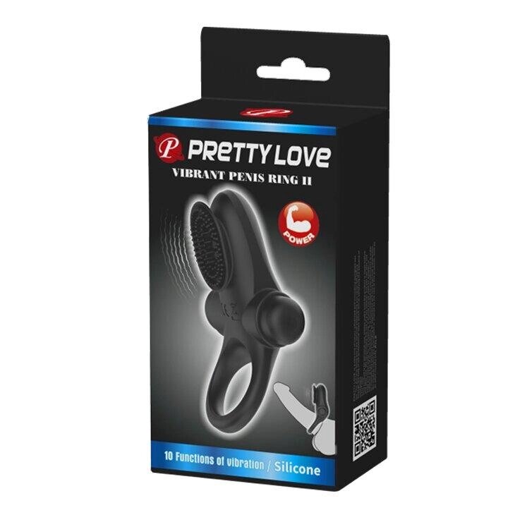 Кільце ерекційне з вібро-стимуляцією клітора Pretty Love Vibrant penis ring II BI-210205 Talla від компанії TALLA - фото 1