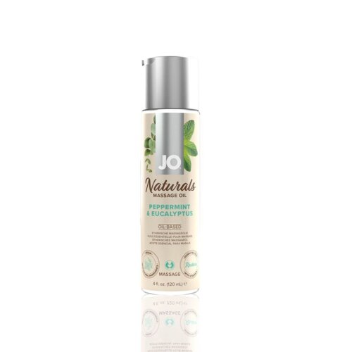 Масажне масло System JO-Naturals Massage Oil-Peppermint & Eucalyptus (120 мл) Talla