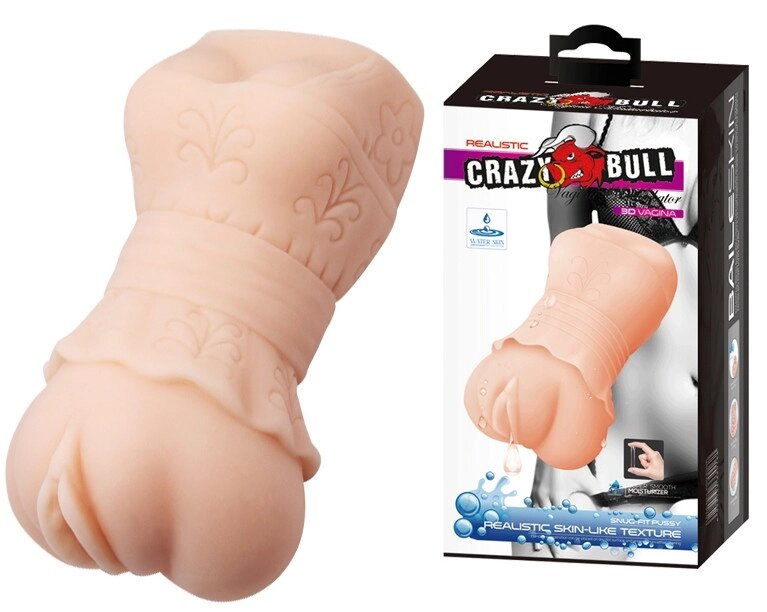 Мастурбатор вагіна з грудьми у сукні тілесного кольору LYBAILE Crazy Bull Realistic 3D VAGINА Talla від компанії TALLA - фото 1