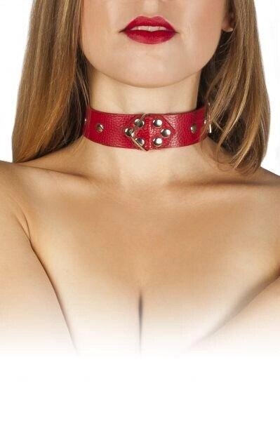 Нашийник БДСМ Шкіряний червоний Leather Restraints Collar TALLA від компанії TALLA - фото 1