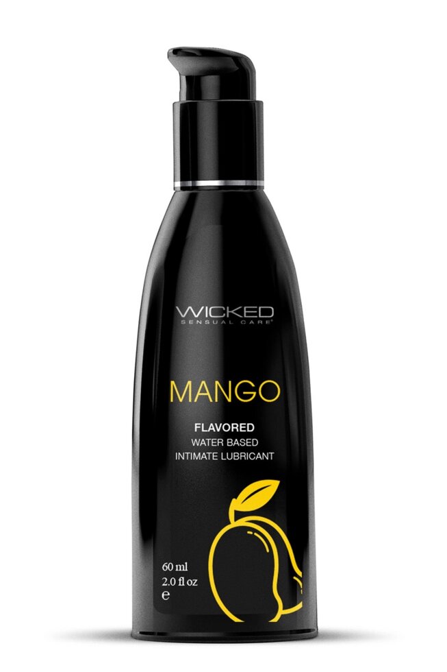 Оральний лубрикант на водній основі зі смаком манго Wicked Sensual Care Аqua 60 мл від компанії TALLA - фото 1