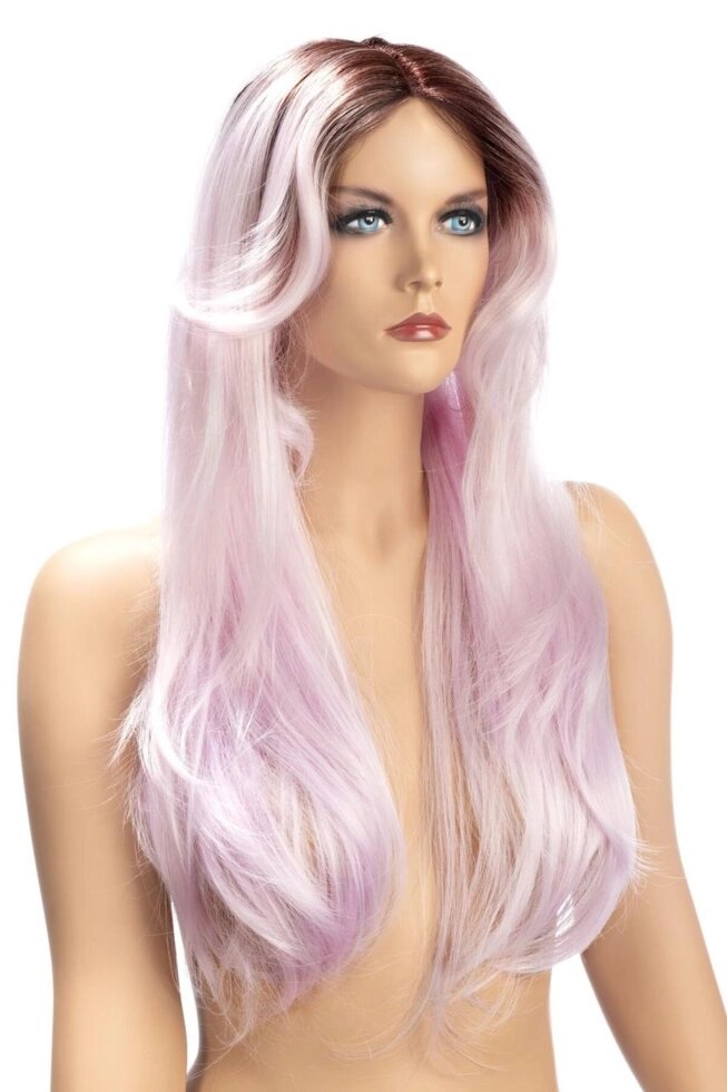 Перука еротичний довгі рожеві для рольових ігор World Wigs AYA LONG TWO-TONE MAUVE Talla від компанії TALLA - фото 1