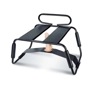 Стілець для сексу зі спинкою та водовідштовхувальним покриттям чорний Roomfun Bathroom Style 2 Talla