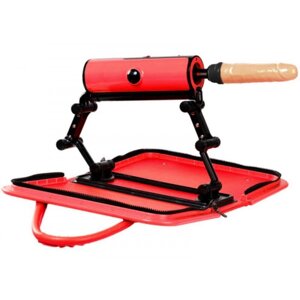 Портативна секс машина з фалоімітатором у стильному саквояжі червоного кольору Zslx Talla