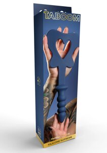 Силіконова шльопанка з тримачем у вигляді анальної пробки синього кольору Taboom Silicone Supreme Talla