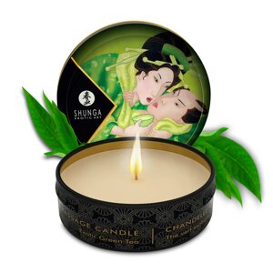 Масажна свічка з ароматом Зелений чай SHUNGA Exotic Green Tea 30 мл Talla