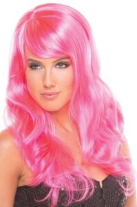 Перука еротичний довгі рожеві для рольових ігор Be Wicked Wigs Burlesque Wig TALLA