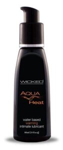 Лубрикант що збуджує на водній основі Wicked Sensual Care Aqua heat 60 мл Talla