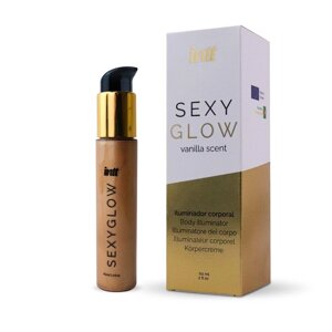 Крем шиммер для тіла з ароматом ванілі та олією ши Intt Sexy Glow 60 мл Talla