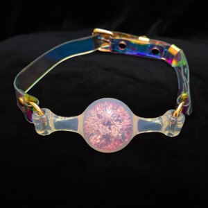 Капелюх-куль прозорий UNIVIBE з рожевим каменем, силіконовий Talla