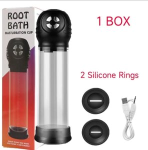 Вакуумна помпа для чоловіків з регулюванням потужності Root Bath чорна Talla