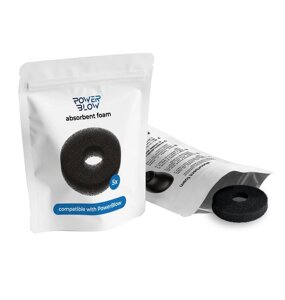 Вбиральна губка чорного кольору Kiiroo Powerblow Absorbent Foam 5 штук Talla