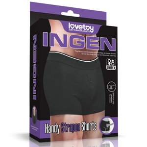 Шорти для страпону чорного кольору Lovetoy Ingen large розмір XL XXL Talla