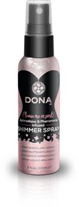 Спрей для тіла з блискітками DONA Shimmer Spray Pink (60 мл) Talla