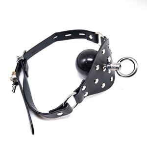 Кляп кулька в рот БДСМ з кільцем чорного кольору Bdsm4u Talla