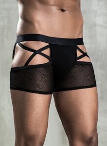 Чоловічі труси джоки з відкритими сідницями чорні JSY Connor розмір S/L Talla