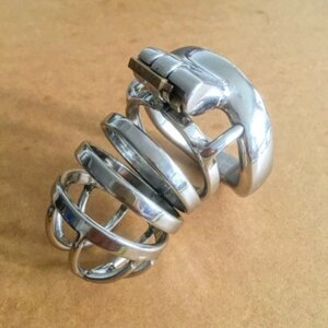 Пояс вірності чоловічого сріблястого кольору Bdsm4u Chastity Device Talla