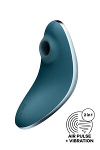 Вакуумний кліторальний стимулятор синього кольору Satisfyer Vulva Lover 1 Talla