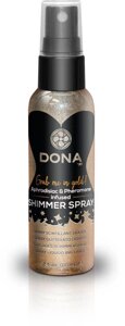 Спрей для тіла з блискітками DONA Shimmer Spray Gold (60 мл) Talla