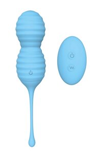 Вагінальні віброшарики блакитні з пультом ДУ DREAM TOYS BEEHIVE BLUE Talla