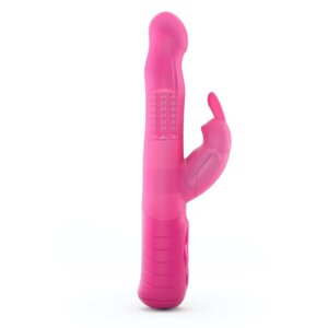 Вібратор кролик з відростком для клітора Dorcel Baby Rabbit Magenta 2.0 і рожевий голівкою, що обертається. Talla