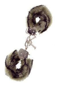 Наручники металеві зі штучним хутром під зебру Dream Toys Handcuff with plush Talla