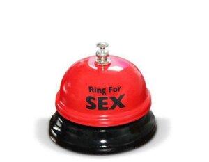 Дзвінок настільний RING FOR SEX бордовий TALLA