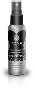 Спрей для тіла з блискітками DONA Shimmer Spray Silver (60 мл) Talla