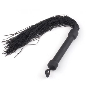 Плетка силіконова БДСМ чорного кольору Bdsm4u Sensual Whip Talla