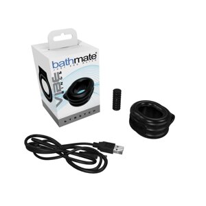 Ерекційне кільце з вібропулею продовження статевого акту Bathmate Vibe Ring-Stretch відтягування Talla