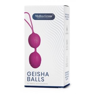 Вагінальні кульки силіконові рожевого кольору Medica group Geisha Balls Talla