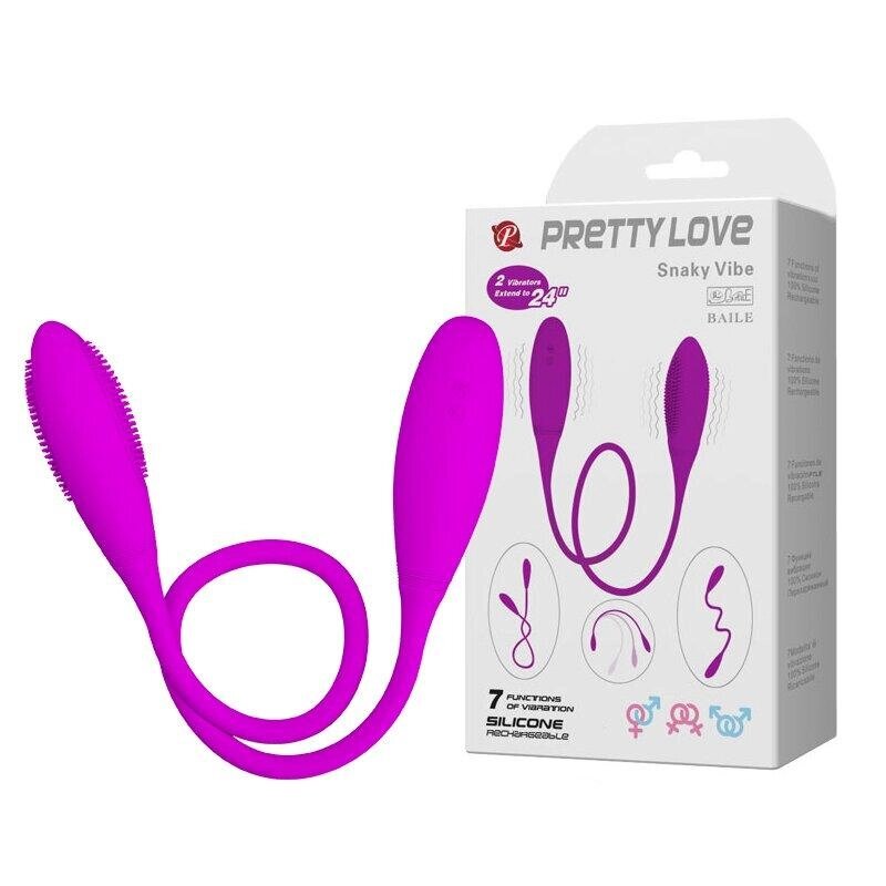 Подвійний вібратор (анально-вагінальний) PRETTY LOVE Snaky Vibe BI-014327 Talla від компанії TALLA - фото 1