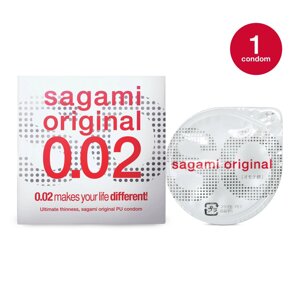 Поліуретановий презерватив Sagami Оriginal тонкі 0,02 (Сагамі оригінал) 1 шт Talla
