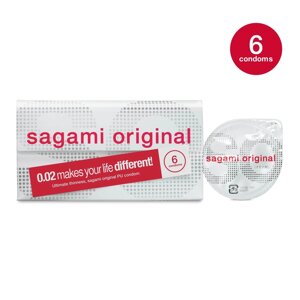 Поліуретановий презерватив Sagami Оriginal тонкі 0,02 (Сагамі оригінал) 6 шт Talla