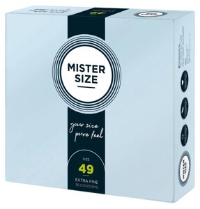 Презервативи Mister Size 49 mm ( мм ) 36 штук Містер Сайз Talla