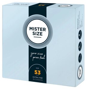 Презервативи Mister Size 53 mm ( мм ) 36 штук Містер Сайз Talla