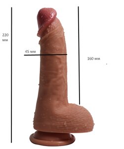 Реалістичний 16/4, 5 см фалоімітатор на присоску Ercules ' s penis Talla