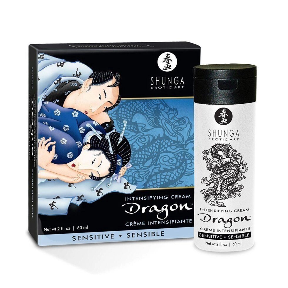 Стимулюючий збудливо-пролонгуючий крем для пар Shunga SHUNGA Dragon Cream SENSITIVE (60 мл) чутливий Шунга Talla від компанії TALLA - фото 1