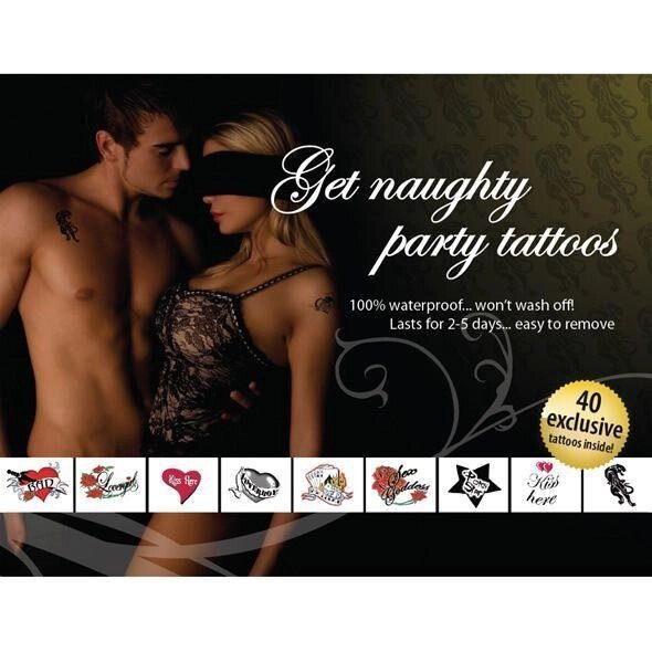 Тимчасове тату Tattoo Set — Get Naughty Party від компанії TALLA - фото 1