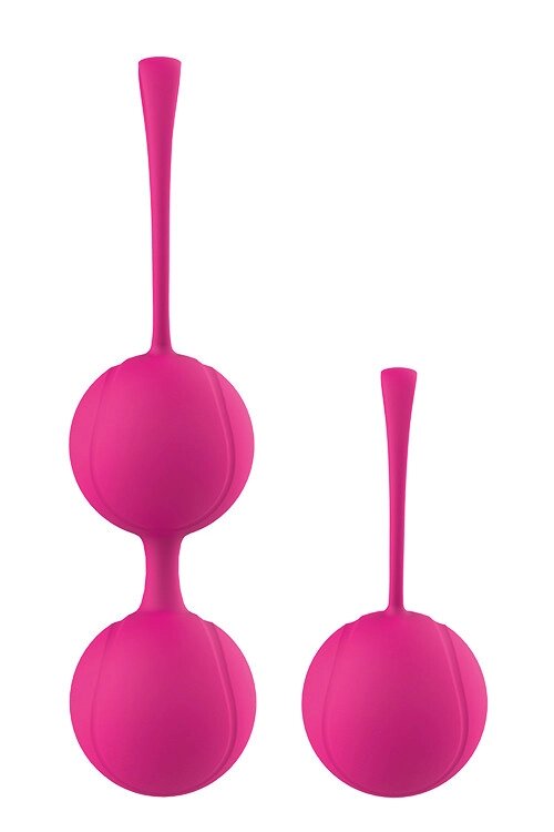 Вагінальні кульки рожеві PLEASURE BALLS & EGGS DUO ball SET Talla від компанії TALLA - фото 1